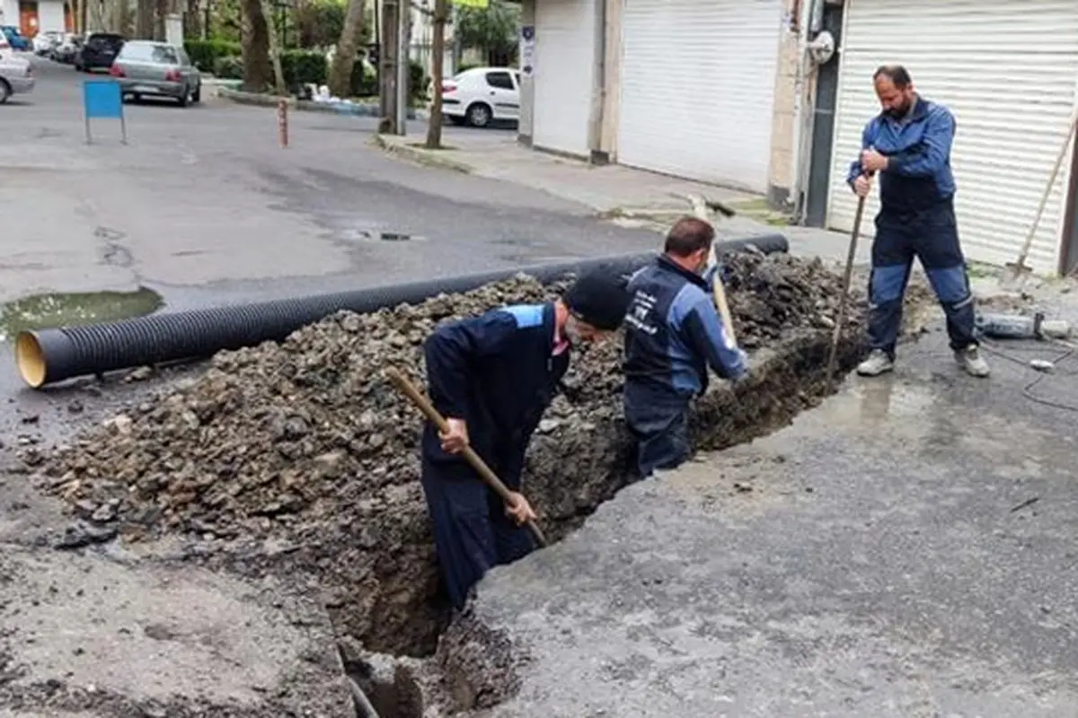 رفع 651 مورد حوادث فاضلاب در مناطق 4 گانه شهر رشت