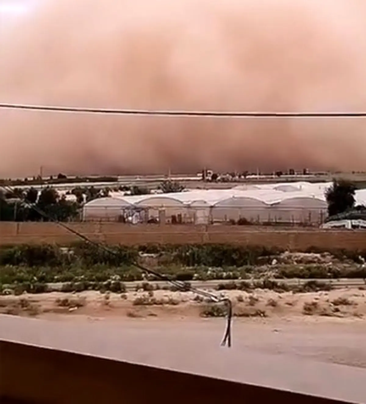 طوفان شن در گرمسار + فیلم