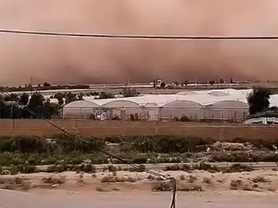 طوفان شن در گرمسار + فیلم