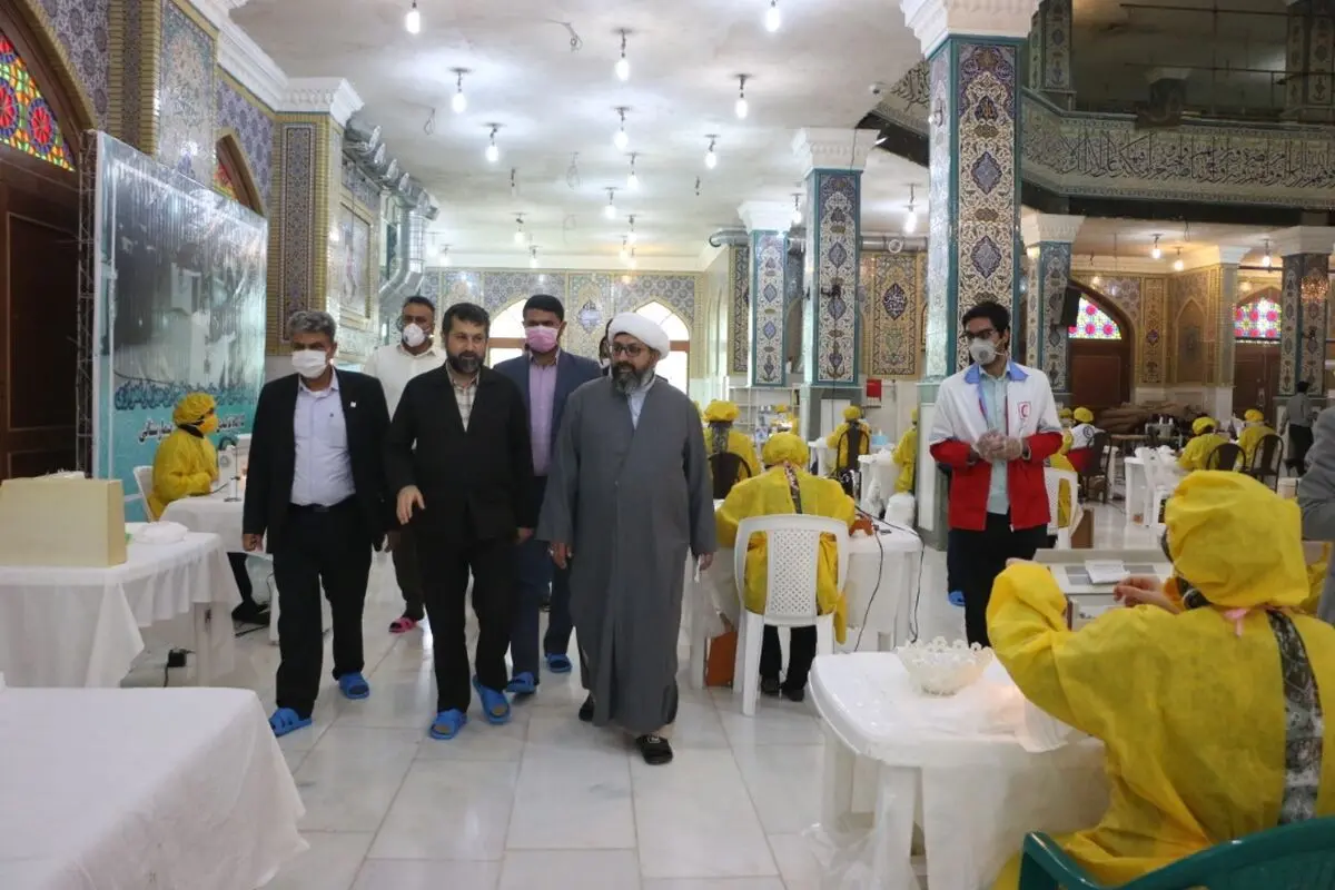 راه اندازی ده کارگاه تولید ماسک و گان بیمارستانی در خوزستان از سوی هلال احمر استان