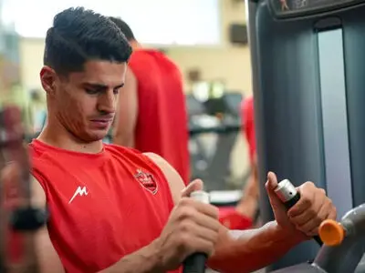 تمرین بدنسازی پرسپولیس در دو گروه برگزار شد