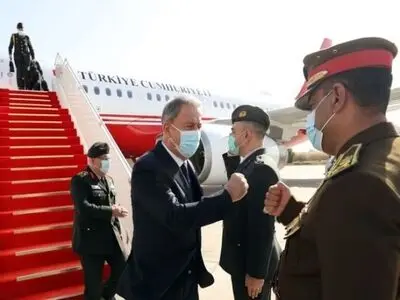  وزیر دفاع ترکیه وارد بغداد شد

