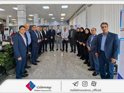 بازدید فرهادی پور و مدیران ارشد از شعب بیمه ملت؛ این بار کرمانشاه میزبان شد