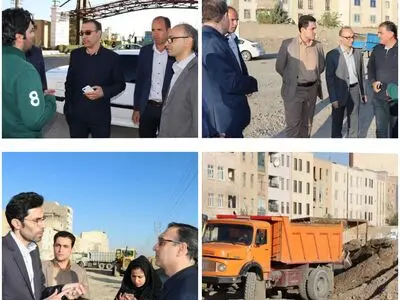 بازدید غفاری از روند اجرایی پروژه بلوار مپنا