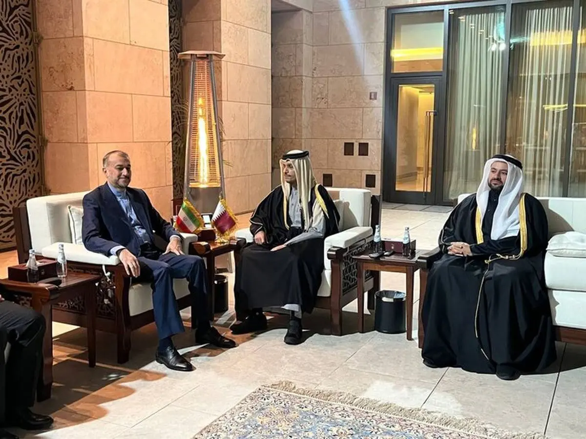 دیدار امیرعبداللهیان با نخست‌وزیر قطر