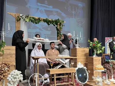 ۱۵۰ زوج دانشجو در جشن ازدواج دانشجویی قزوین شرکت کردند
