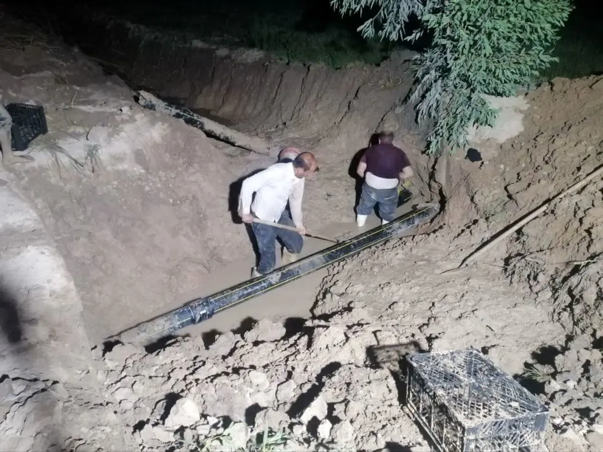 در برخورد ادوات کشاورزی با خط اصلی، گاز پنج روستای دزفول قطع شد