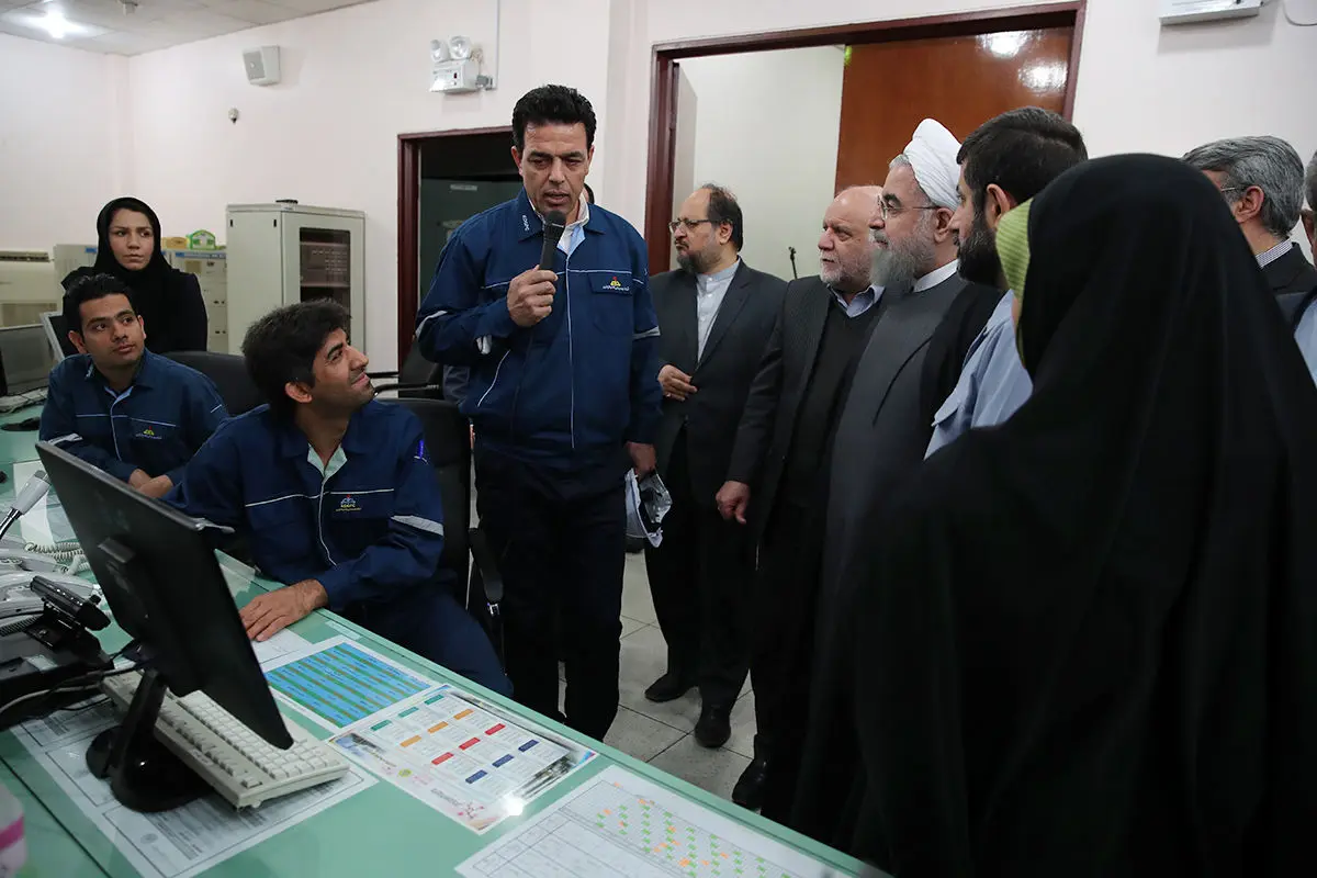 بازدید رئیس جمهوری از مراحل اجرایی طرح آماک در استان خوزستان