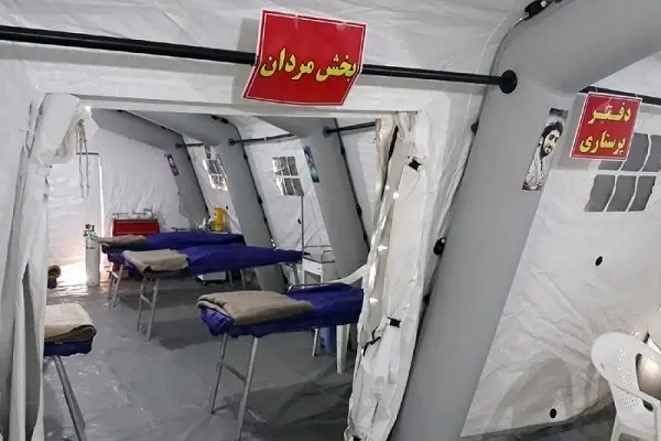افتتاح بیمارستان صحرایی ارتش در روستای ابوذر ۲ گنبدکاووس