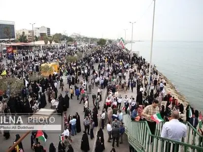 گزارش تصویری از راهپیمایی پرشور 22 بهمن در بندرعباس