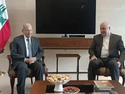 دیدار سفیر ایران در بیروت با میشل عون