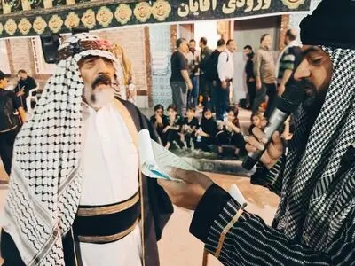 مجلس تعزیه«علی اکبر» و «زیارت جابر» در شلمچه و چذابه اجرا شد 