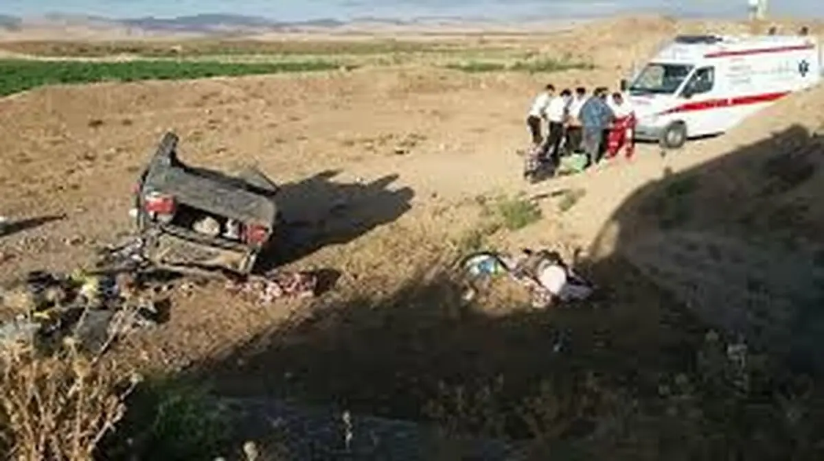 واژگونی خودرو در روستاری دره شور شهرستان لردگان سبب مصدوم شدن معلم و دانش آموز شد