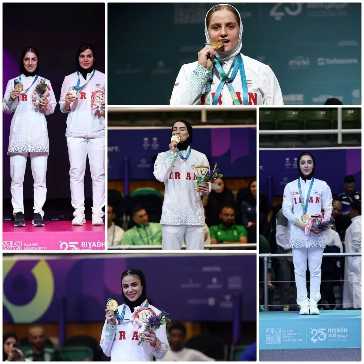 شش طلا در هفت روز؛ نقش تعیین‌کننده بانوان در اوج‌گیری کاروان ایران در ریاض