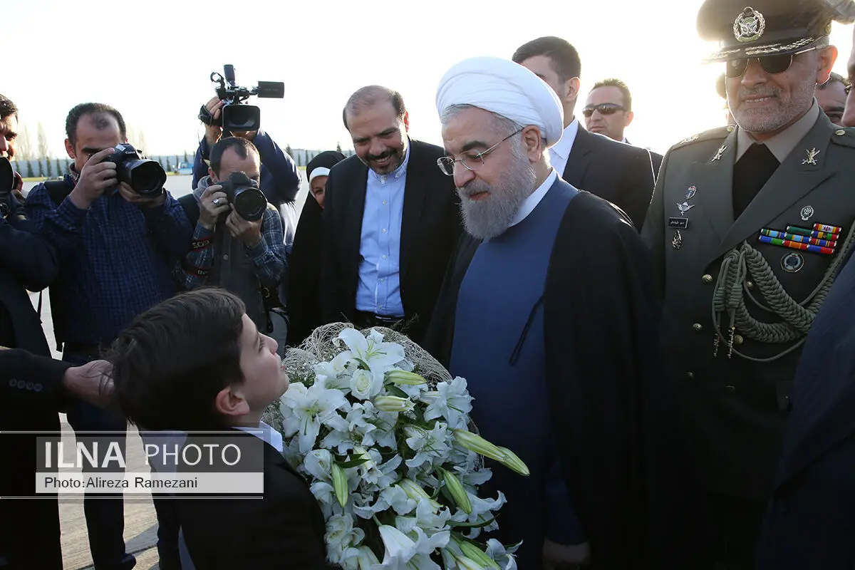 حسن روحانی وارد آنکارا شد