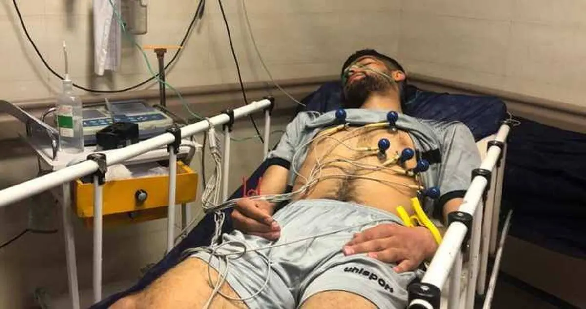 شوک عصبی، دروازه‌بان پرسپولیس را به بیمارستان فرستاد