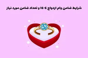 شرایط جدید ضامن برای وام ازدواج و فرزندآوری 1404