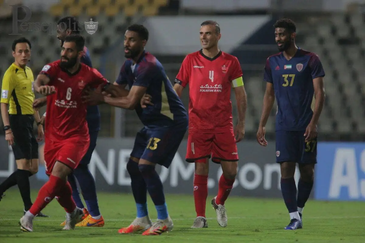 جلال حسینی بهترین بازیکن بازی پرسپولیس - الوحده