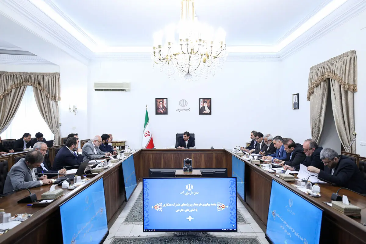 برگزاری جلسه پیگیری طرح ها و پروژه های مشترک همکاری با کشورهای خارجی

