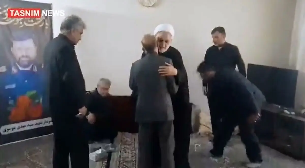 حضور رئیس قوه‌قضائیه در منزل شهید سیدمهدی موسوی