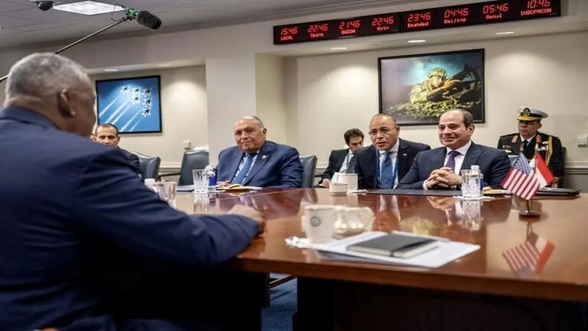 ایران، محور گفت‌وگوهای رئیس جمهور مصر و وزیر دفاع آمریکا