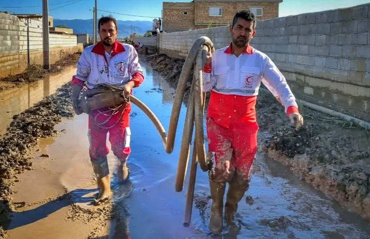 امدادرسانی به بیش از ۱۳۰۰ نفر در سیلاب گلستان