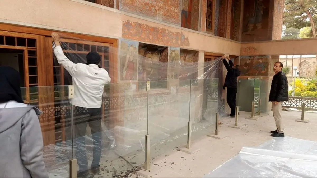 آغاز عملیات اضطراری مرمت و ایمن‌سازی بناهای آسیب دیده اصفهان در جنگ