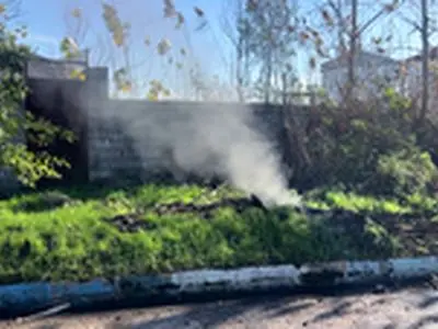 نشتی لوله گاز در خشکبیجار