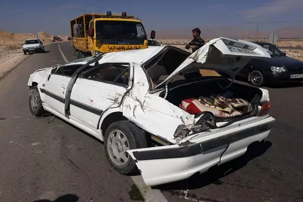 واژگونی پژو پارس در جاده نیشابور یک کشته برجای گذاشت