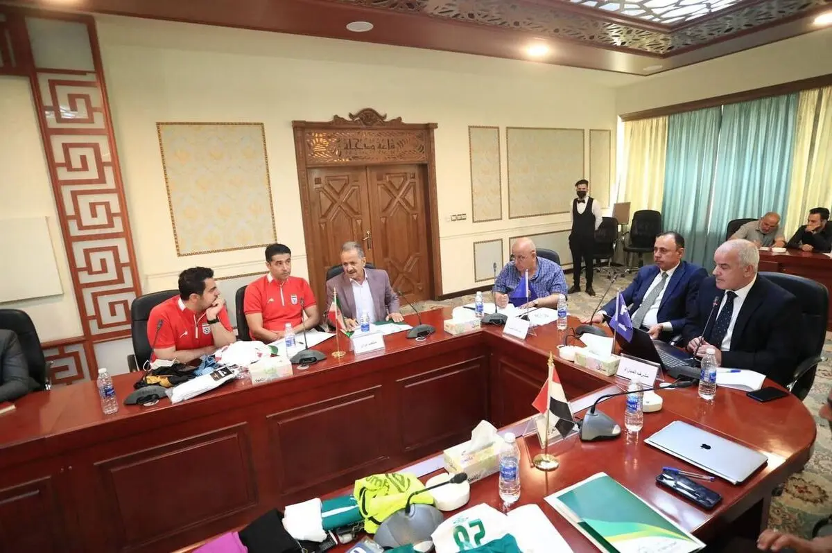 برگزاری جلسه هماهنگی دو بازی دوستانه عراق و ایران در هتل بغداد