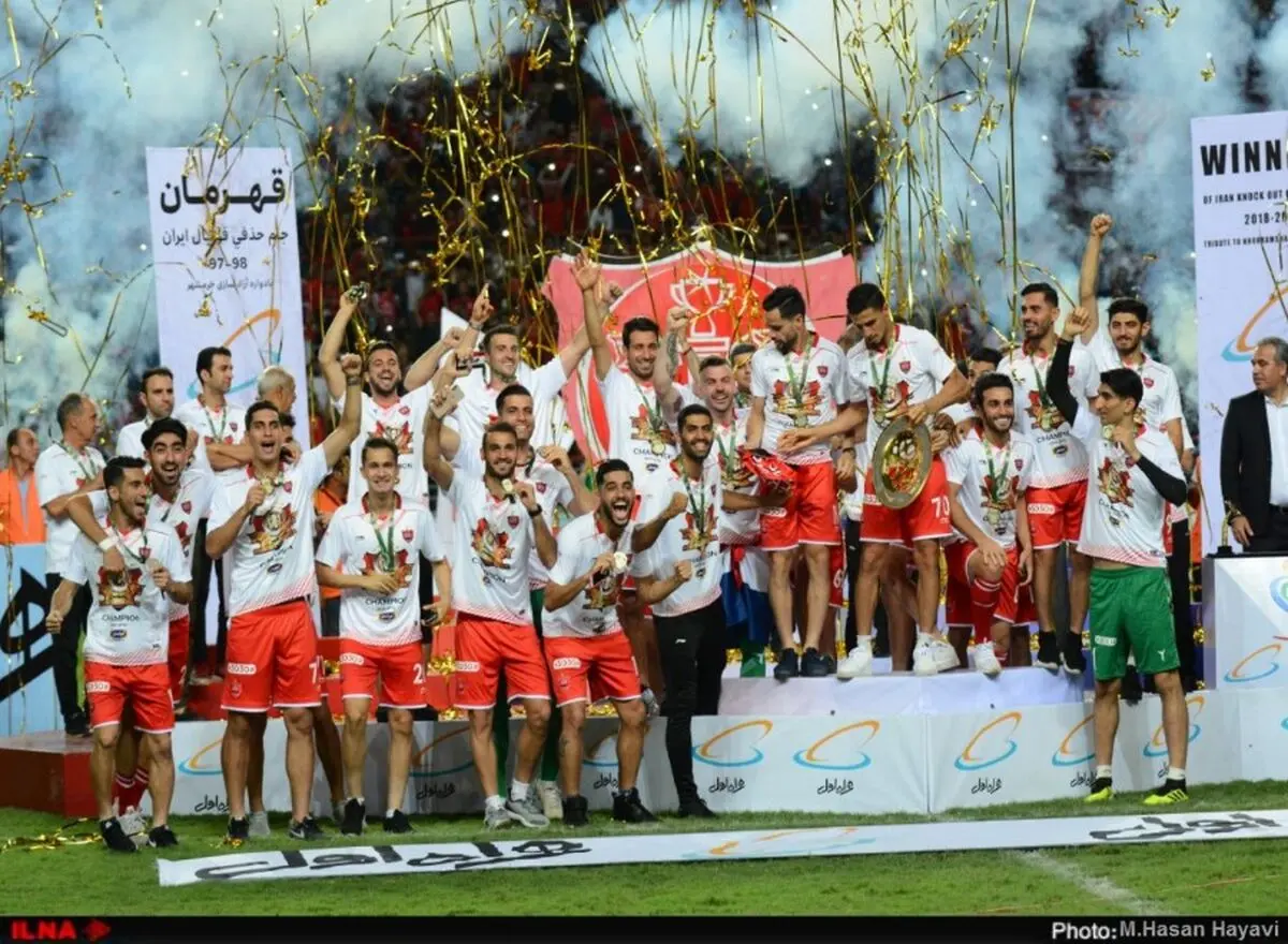 گزارش تصویری جشن قهرمانی پرسپولیس در فینال جام حذفی