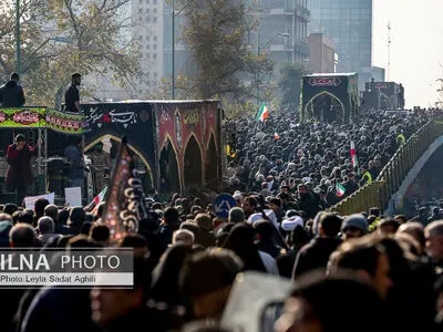 مراسم تشییع پیکر مطهر ۱۰۰ شهید گمنام در تهران/2