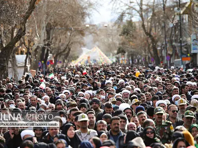 بازتاب حضور مردم ایران در راهپیمایی سالروز پیروزی انقلاب در المسیره