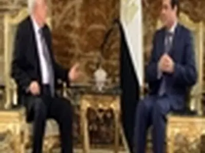 دیدار محمود عباس و عبدالفتاح السیسی در قاهره