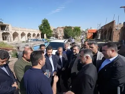بازسازی بازار تاریخی اردبیل سرعت می‌گیرد
