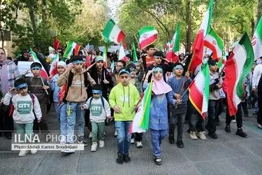 راهپیمایی کودکان علیه  جنایات آمریکایی_صهیونی در اصفهان