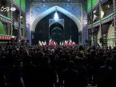 یزدی‌ها عزاداری‌شان را با سرود ملی آغاز کردند + فیلم