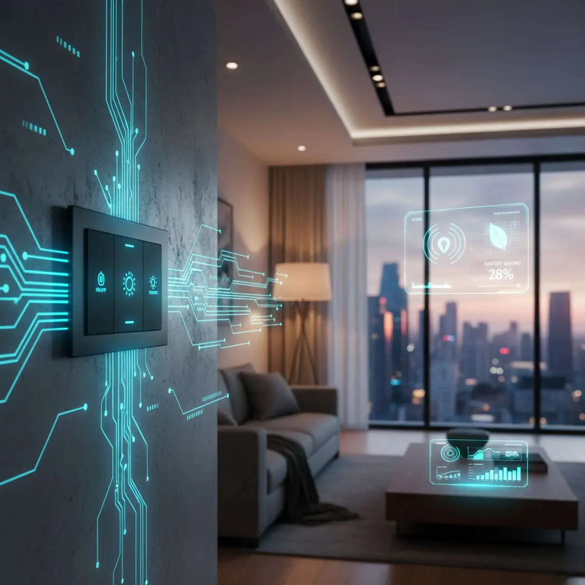 اثر کلید لمسی هوشمند بر بهرهوری انرژی منزل