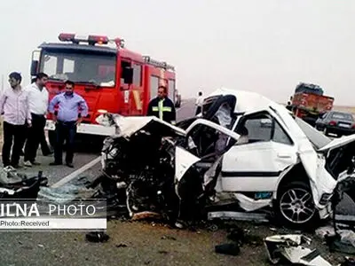 یک کشته و 2 مجروح بر اثر برخورد چهار دستگاه در آزادراه قزوین-رشت
