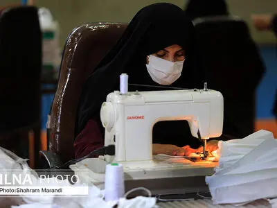 تولید روزانه  7000 ماسک در استان یزد توسط مشاغل خانگی