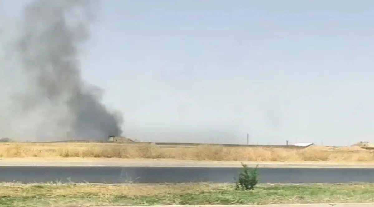 آتش‌سوزی در پایگاه هوایی کرکوک