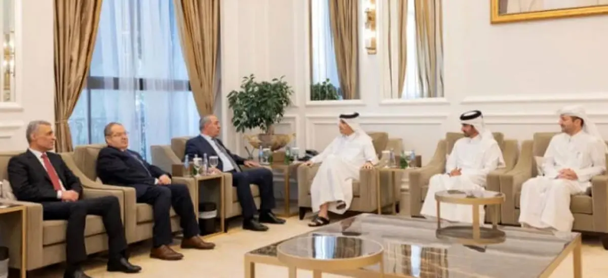 دیدار وزیر خارجه قطر با معاون رئیس تشکیلات خودگردان