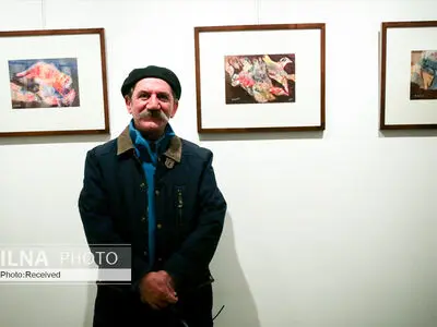 نقاشی‌های حمید جبلی روی دیوار گالری سروناز می‌رود