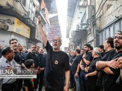 مراسم عزاداری تاسوعای حسینی - بازار تهران