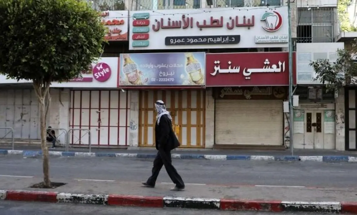 اعتصاب سراسری در کرانه باختری در همبستگی با مردم غزه و طولکرم
