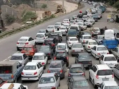 ترافیک سنگین در آزادراه تهران پردیس بعد از بازگشایی