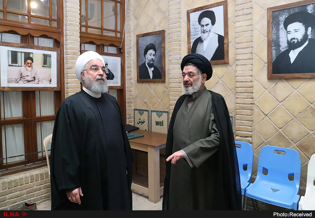 بازدید روحانی از بیت تاریخی امام خمینی(ره) در نجف اشرف