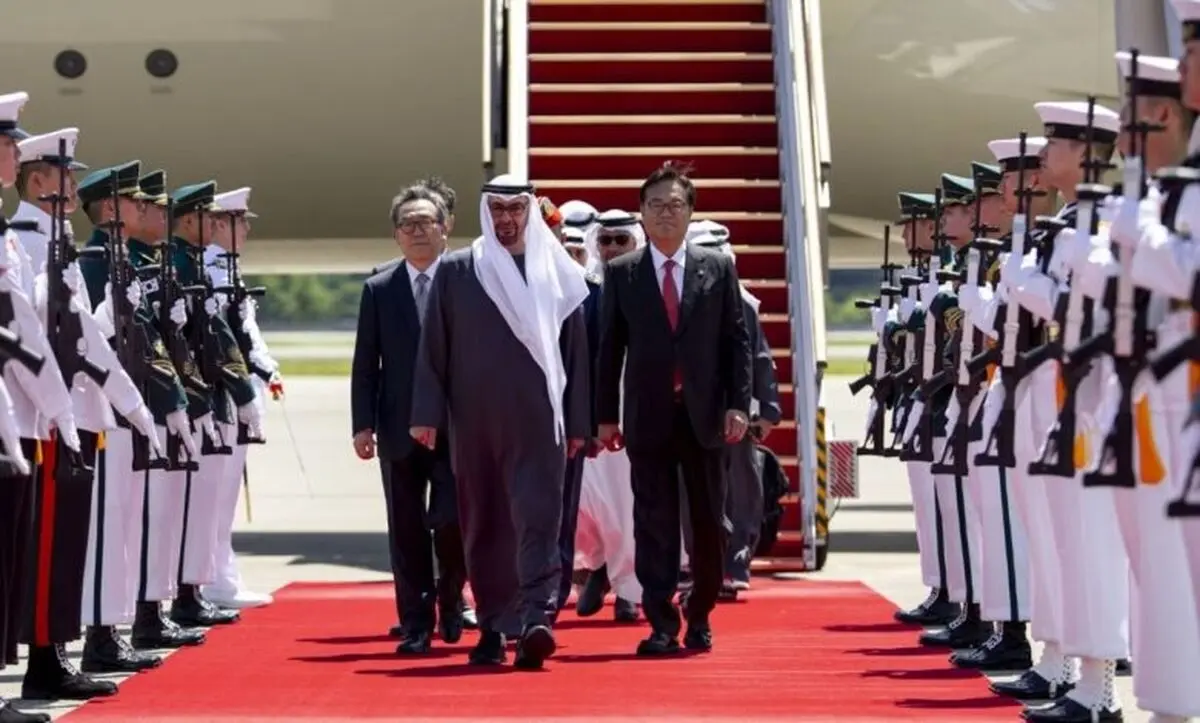 رئیس امارات وارد سئول شد