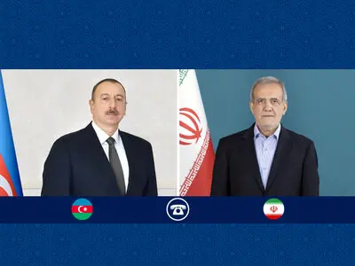رئیسا ایران واذربیجان یؤكدان على تعزیز العلاقات الأخویة وترسیخ الروابط المشترکة بین البلدین