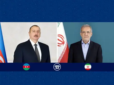 رئیسا ایران واذربیجان یؤكدان على تعزیز العلاقات الأخویة وترسیخ الروابط المشترکة بین البلدین